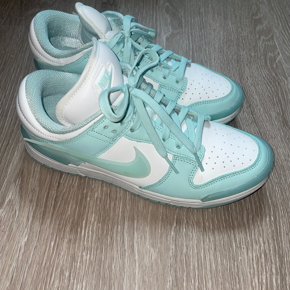 Nike Women's Teal and White Sneakers